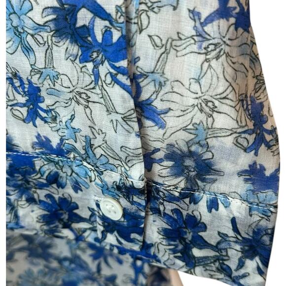 CAS Cloth and Steel Women's Franny Top Blue Floral Print NWT sz M $388 Italy - Picture 7 of 12